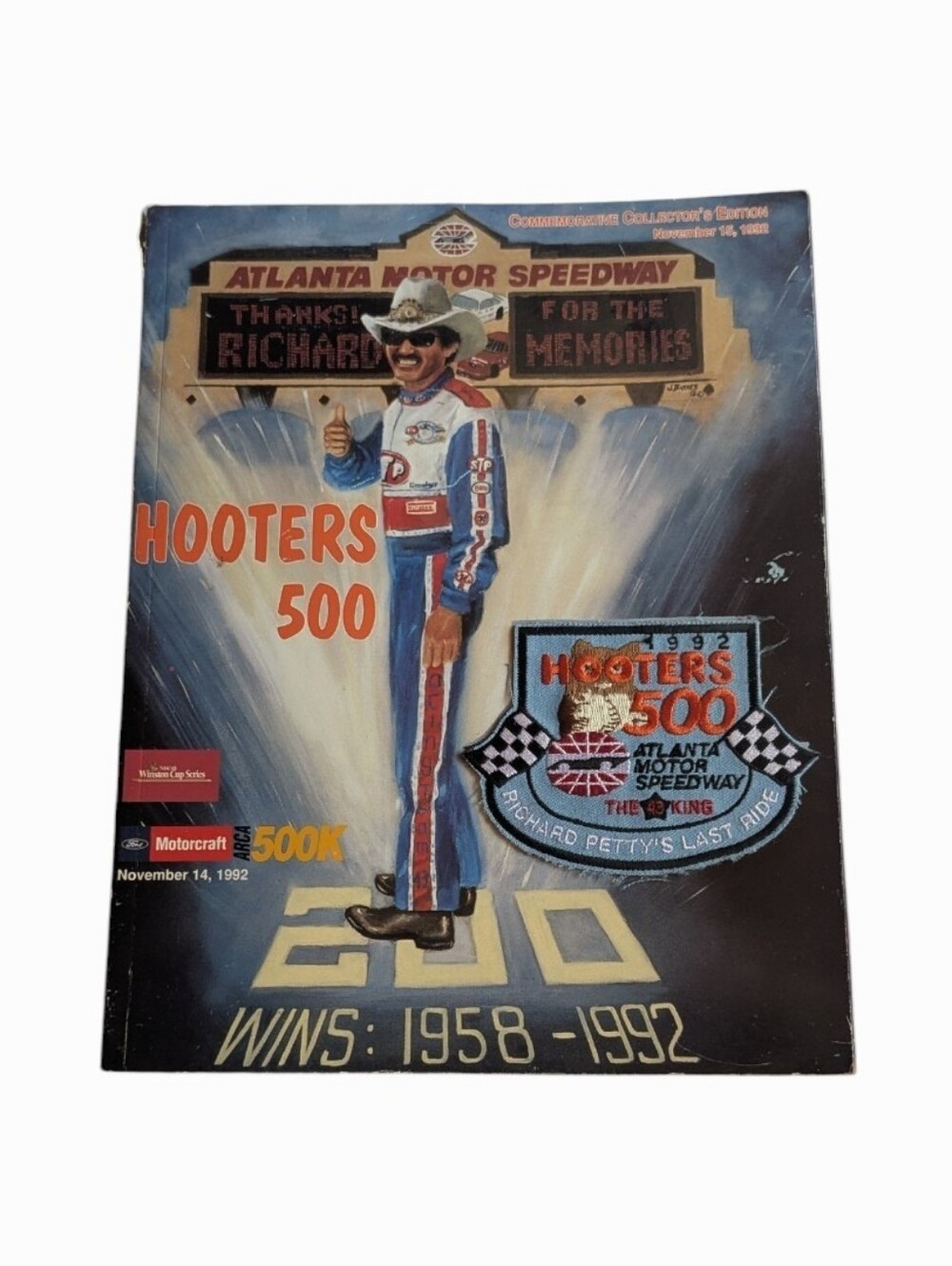 Vtg Hooters 500 Atlanta Motor Speedway Commerative Collector's Edition